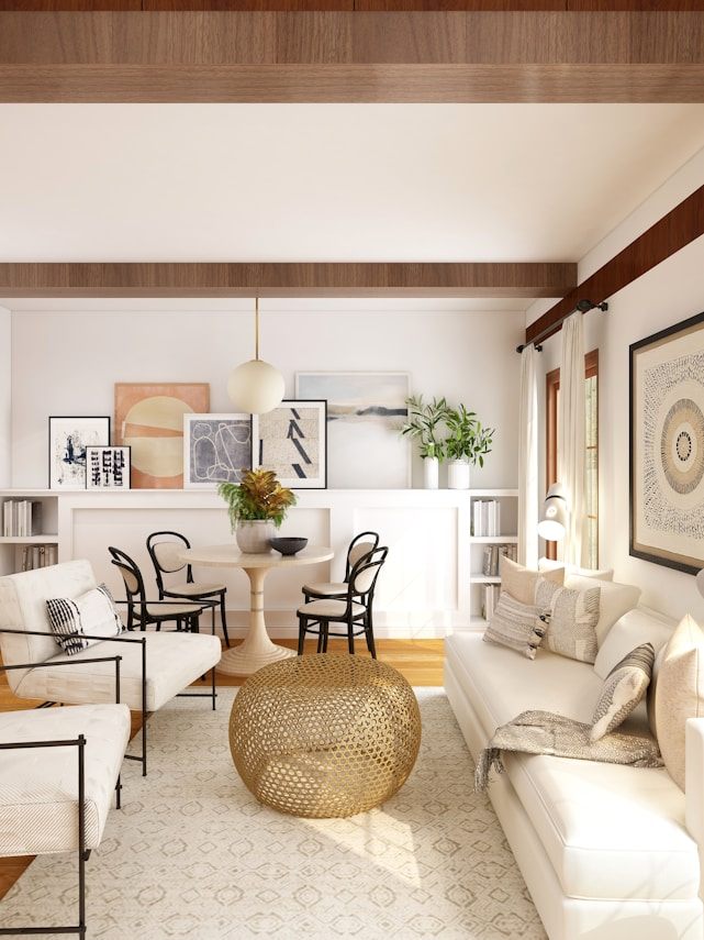 Bright residential living space