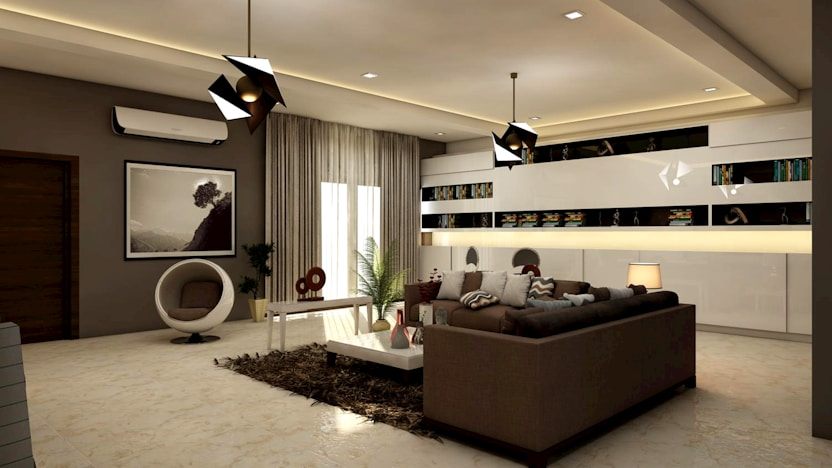 Contemporary interior detail